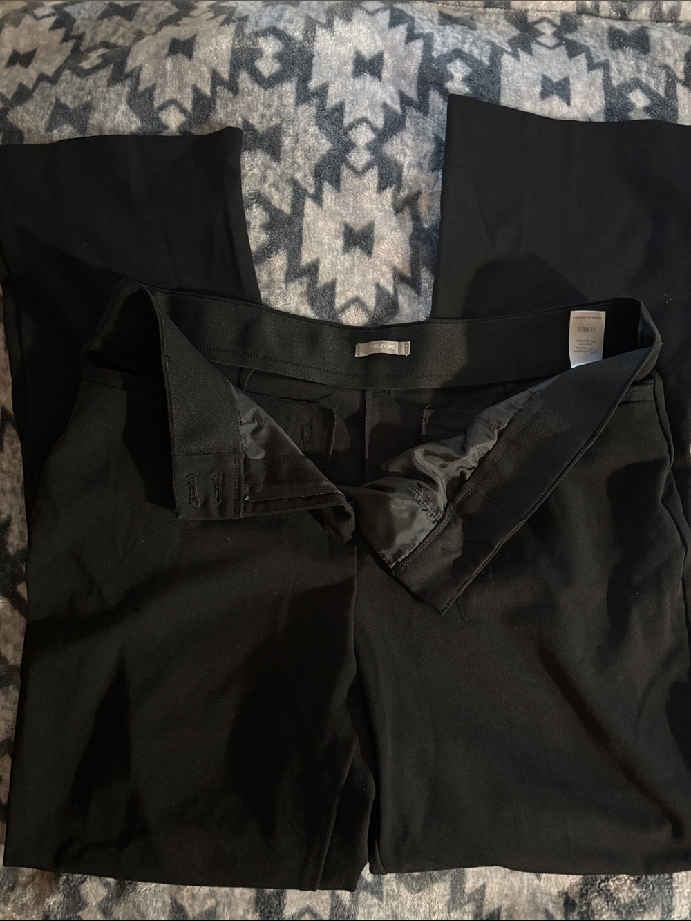 Maurices Black Straight-Leg Women's Dress Trousers